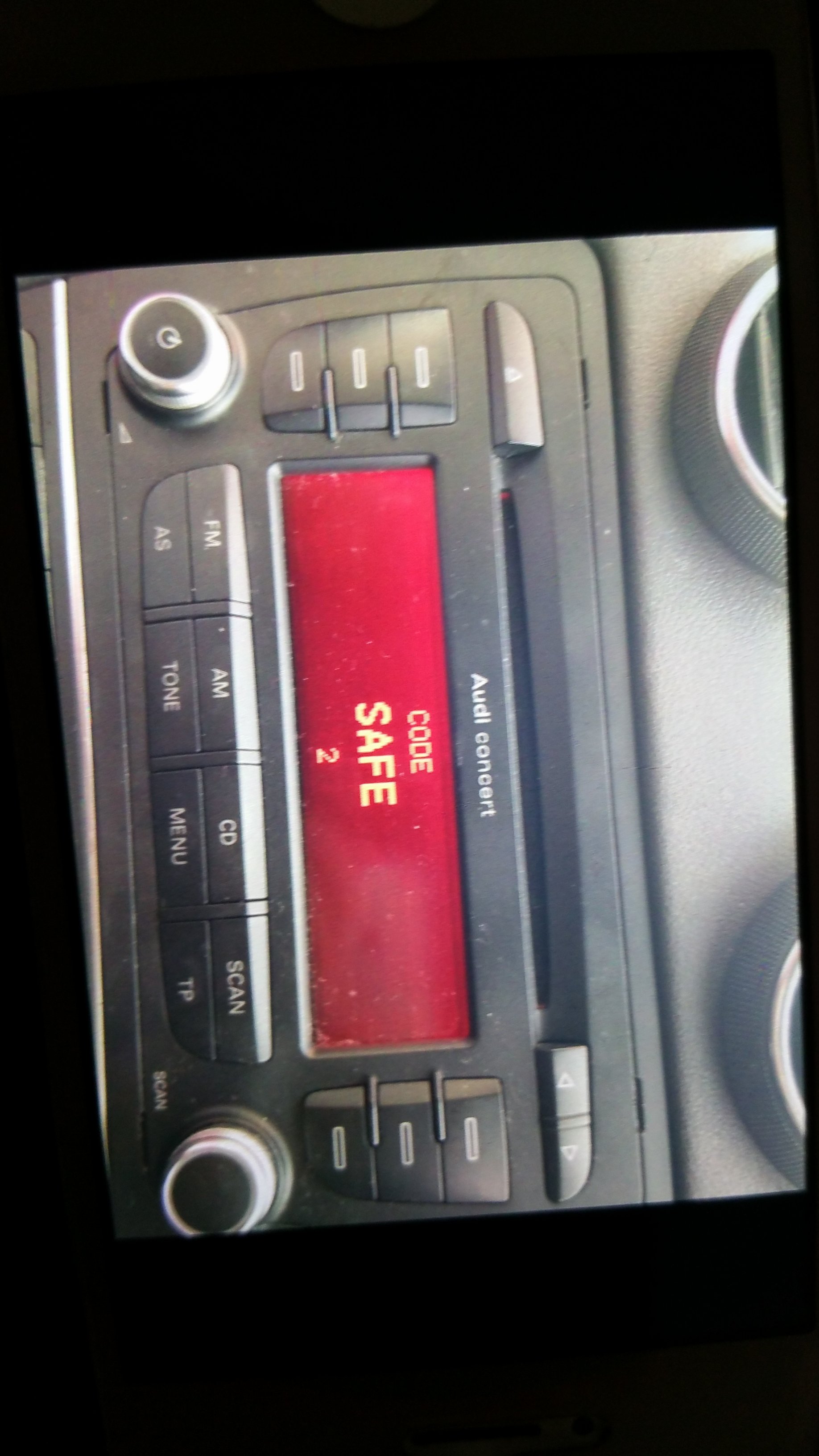Radio stuck on safe mode 2 | Audi-Sport.net