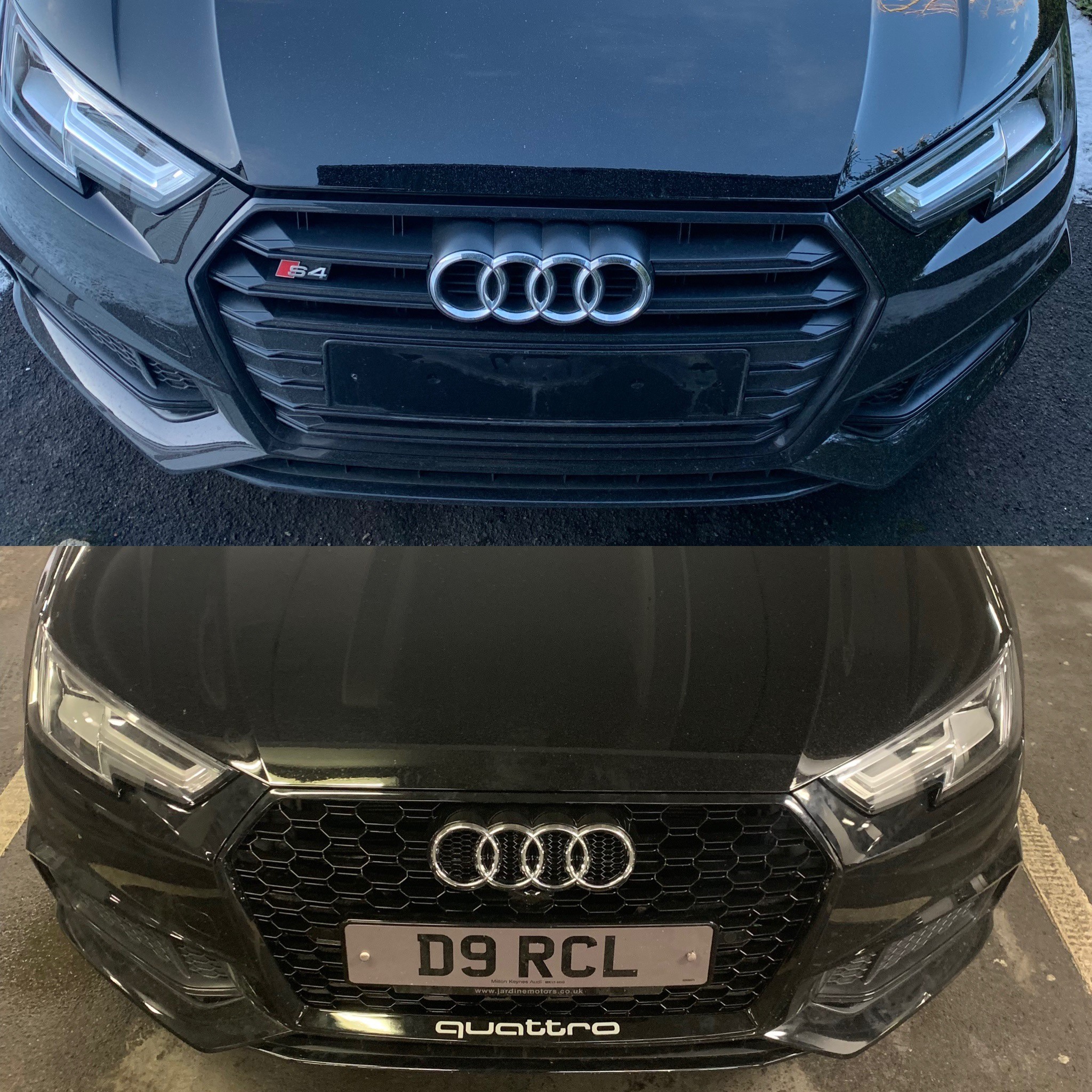 B9 S4 Grille to RS4 style grille | Audi-Sport.net