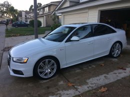 Audi S4 with loaner Drag DR70 wheels 1