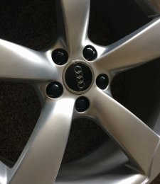 Audi S4 OEM Rotors Powder Coated Hyper Silver 21