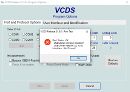 VCDS interface not found | Audi-Sport.net