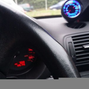 Boost gauge fitted