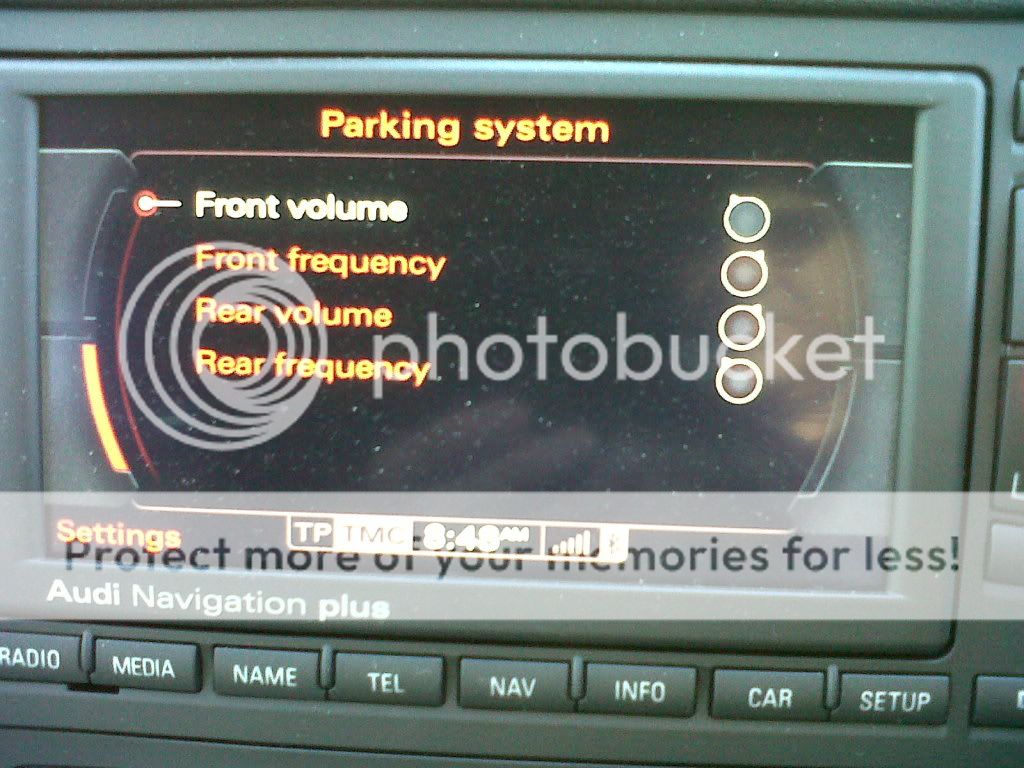Front Optical Parking Sensors Upgrade (Audi Parking System Plus), audi -sensor